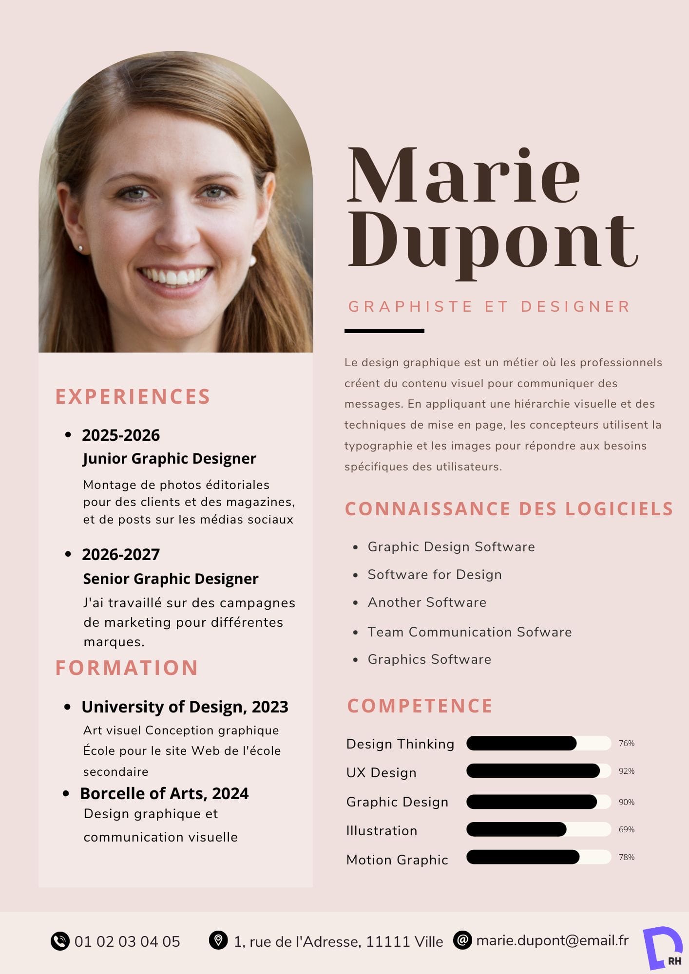 CV Designer à Télécharger - 100% Gratuit - Format Word / PDF
