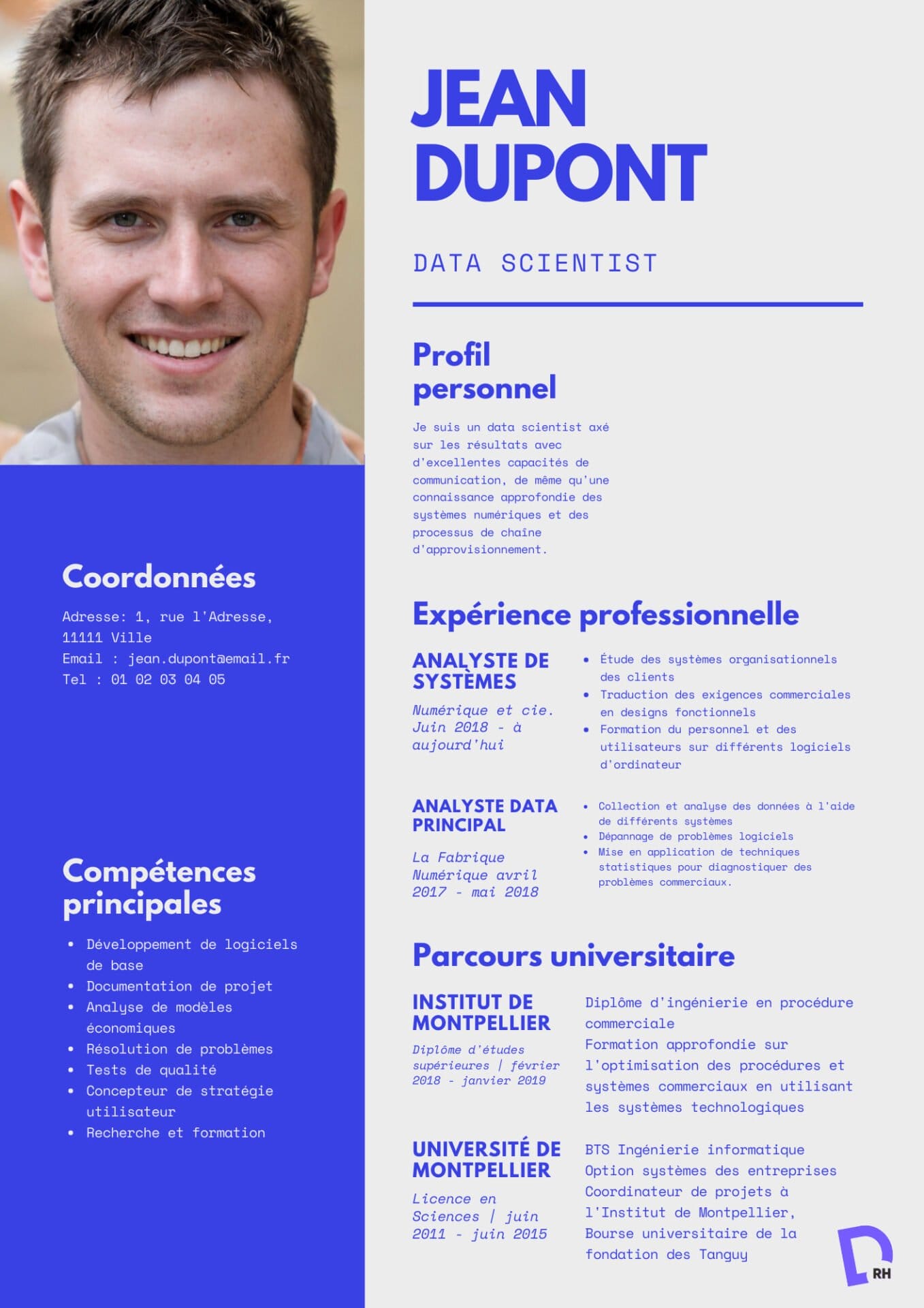 CV data scientist